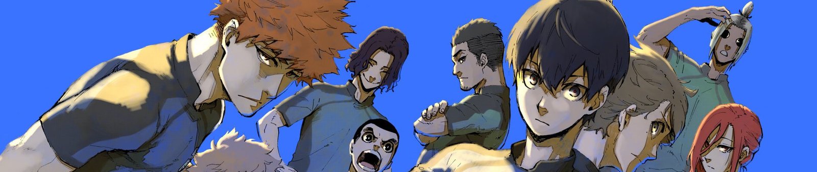 Illustration du Blue Lock manga, le football version battle royale